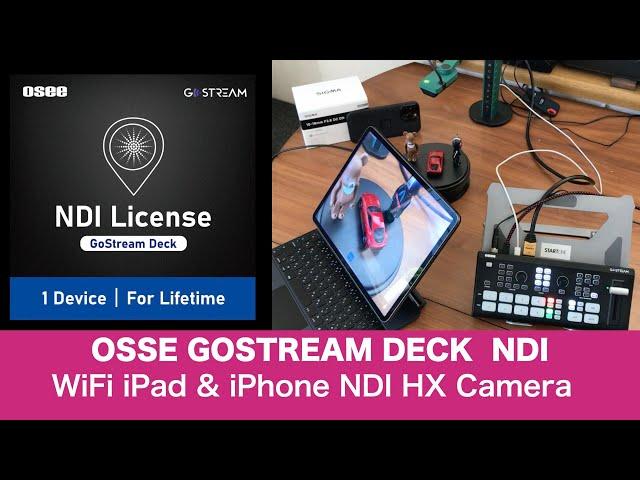 OSSE GOSTREAM DECK NDI Wireless Camera