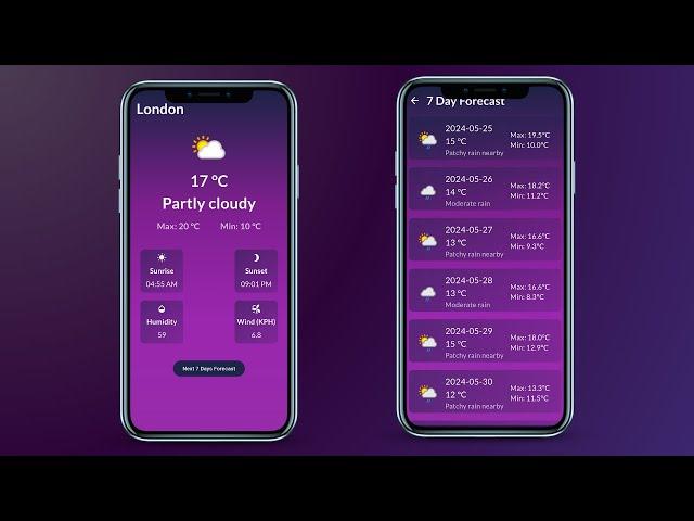 Complete Weather App In Flutter - Flutter Project Tutorial