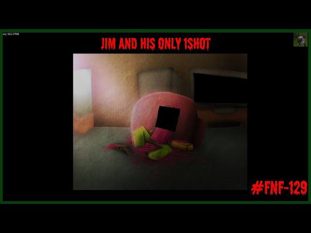 Friday Night Funkin'- Jim and his only 1SHOT - Hard - Roblox Jim's Computer / FNFMOD - (129)