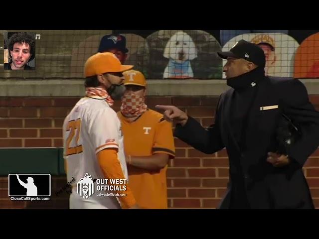 Umpire Spagnardi Ejects Tennessee Vols Head Coach Tony Vitello After Foul Ball/Interference No-Call