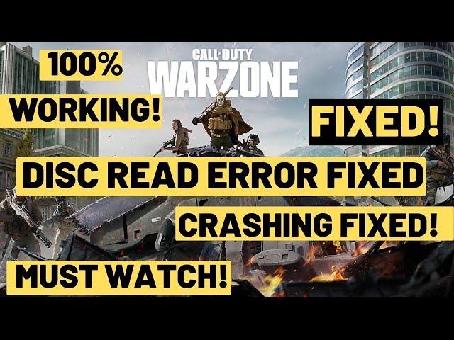 Call Of Duty Warzone Disc Read Error FIXED| "common_mp.ff"|Dev Error 6065, 6036,6071| Direct X Error