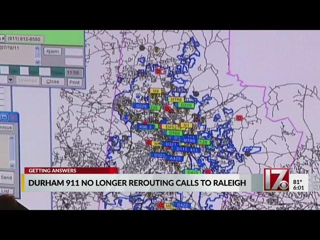 Durham 911 no longer rerouting calls to Raleigh