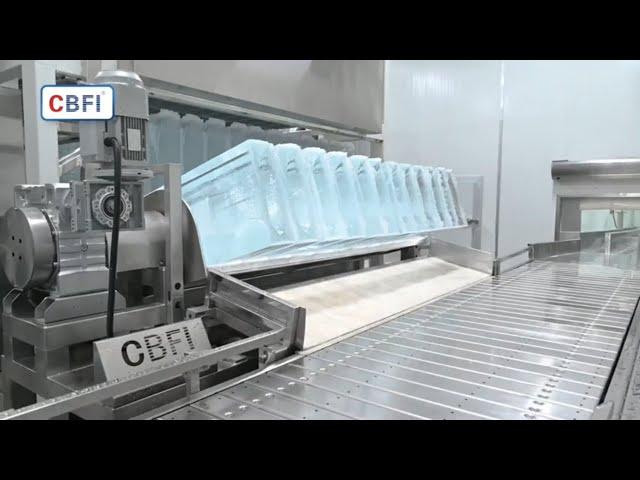 CBFI Industrial pure crystal clear ice block machine for Luxury ice cube