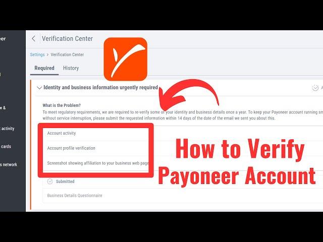 Payoneer Verification: How to Verify Payoneer Account