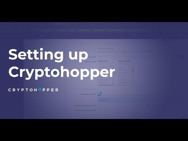 Setting Up Cryptohopper