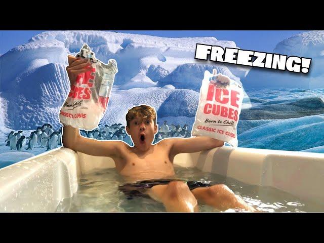 FREEZING COLD ICE BATH CHALLENGE (GONE WRONG!) 