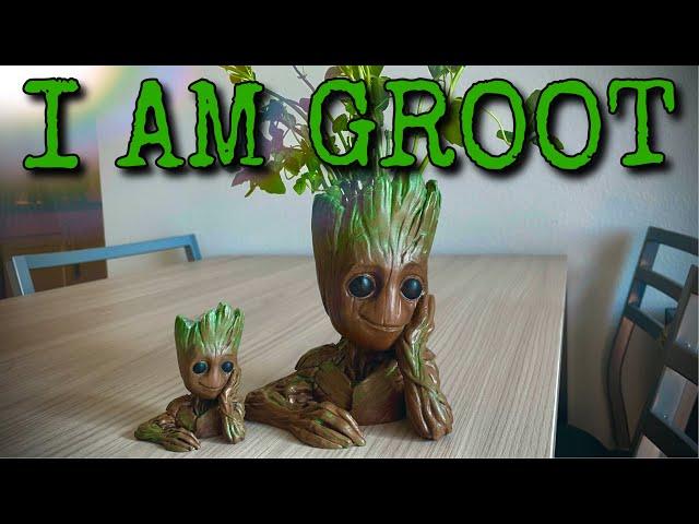 3D Printed Baby Groot Planter