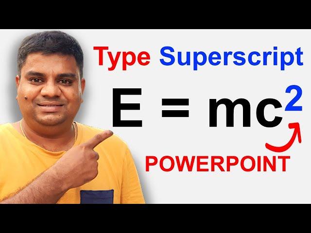 How to Superscript Text in PowerPoint