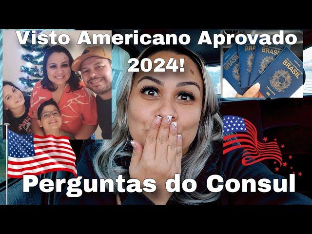 VISTO AMERICANO APROVADO DE PRIMEIRA 2024/QUAIS FORAM AS PERGUNTAS.