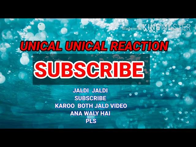 Reaction channel ko subacribe karoo both jaldi videos anay waly hai  jasay hi 1000 subacriber ho jay