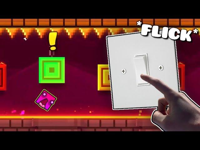 "I Beat "DASH" with A LIGHT SWITCH (Geometry Dash 2.2)