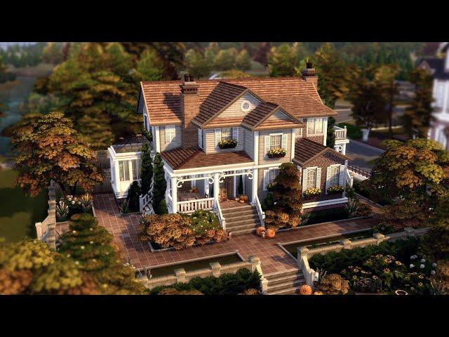 Cozy Autumn Suburban // The Sims 4: Speed Build (With CC)