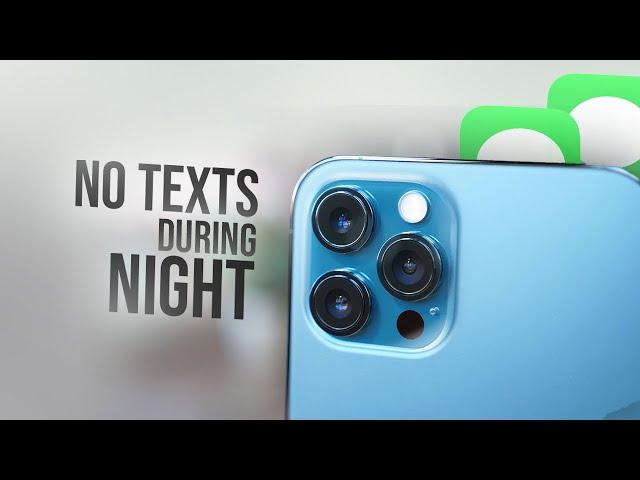 How to Turn Off Text Notifications on iPhone at Night (tutorial)