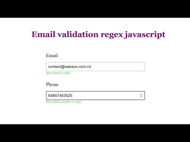 Email validation with regular expression in javascript