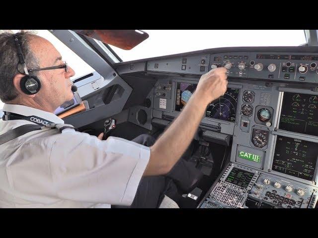 Cobalt Air Airbus A319 | Cockpit Flight Zurich-Larnaca | Cockpit View from Takeoff to Landing!