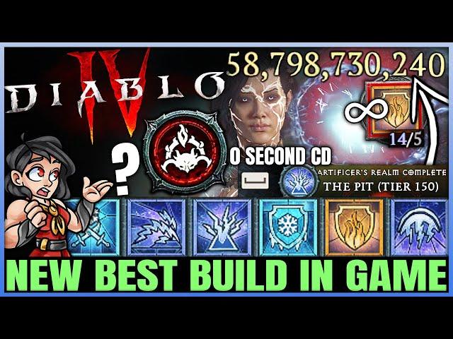 Diablo 4 - New Best BILLION DAMAGE IMMORTAL Teleport Sorcerer Build - OP Combo - Skills Gear Guide!
