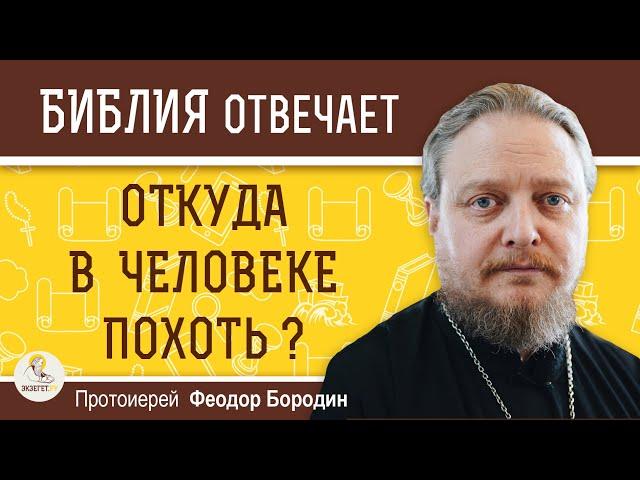 Откуда в человеке ПОХОТЬ ?  Протоиерей Феодор Бородин