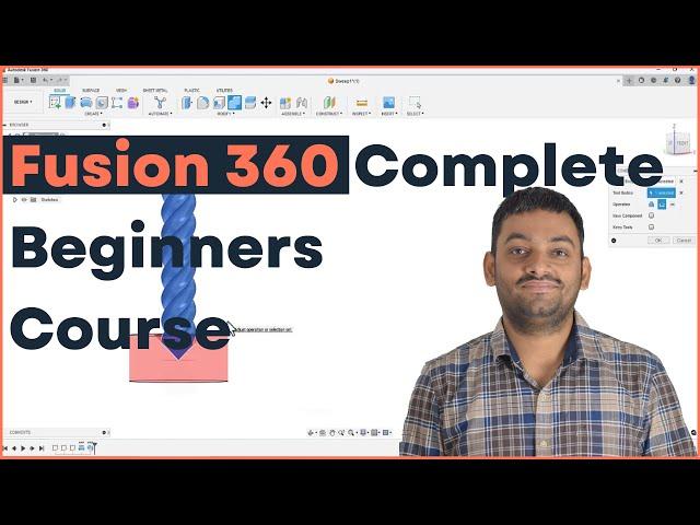 Fusion 360 complete beginner tutorial - step by step