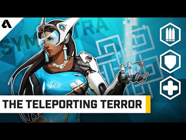 Symmetra - The Teleporting Terror (New Ice Turret Tech) | Behind The Akshon