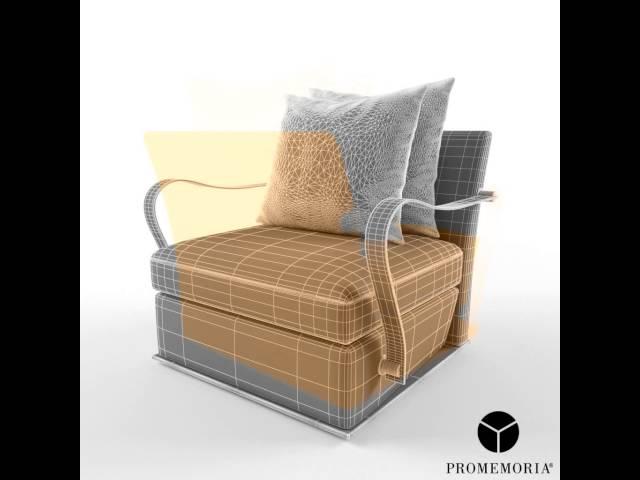 Promemoria Augusto armchair 3D model from CGTrader.com