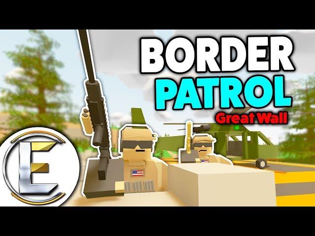 Border Patrol Great Wall - Unturned Roleplay (Checking Train Cargo As It's Maximum Security)