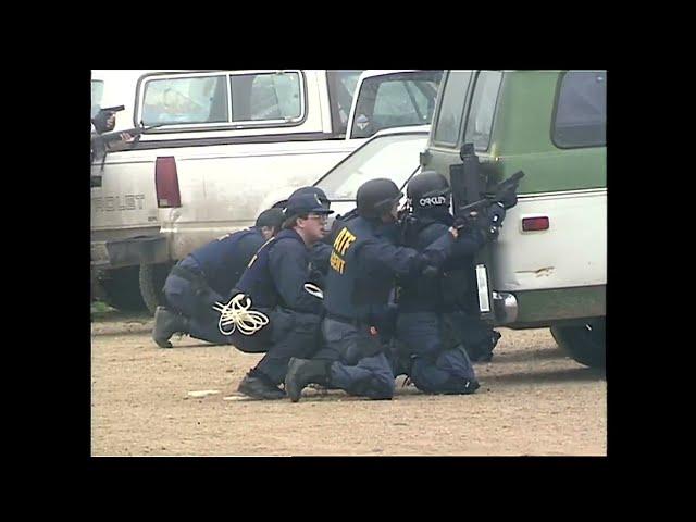 KWTX Archive Footage: Shootout at Branch Davidian compound near Elk, Texas