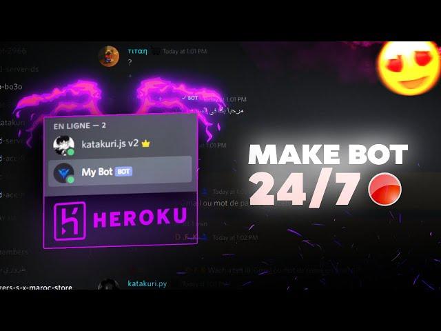 How to make your Discord Bot Online 24/7 for FREE ! | Host your discord.js v14 Bot on Heroku  (#2)