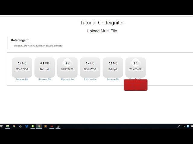 Codeigniter Tutorial 3 Upload Awesome Multiple Files