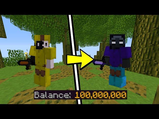 Turning 0 Coins INTO 100 MILLION COINS | Hypixel Skyblock