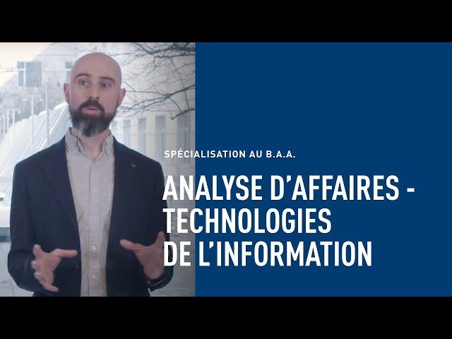 B.A.A. Spécialisation en analyse d'affaires – technologies de l'information | HEC Montréal