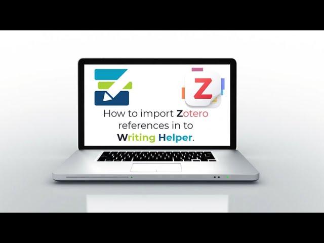 Writing Helper importing Zotero References into Writing Helper.