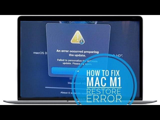 An Error Occurred Preparing The Software Update