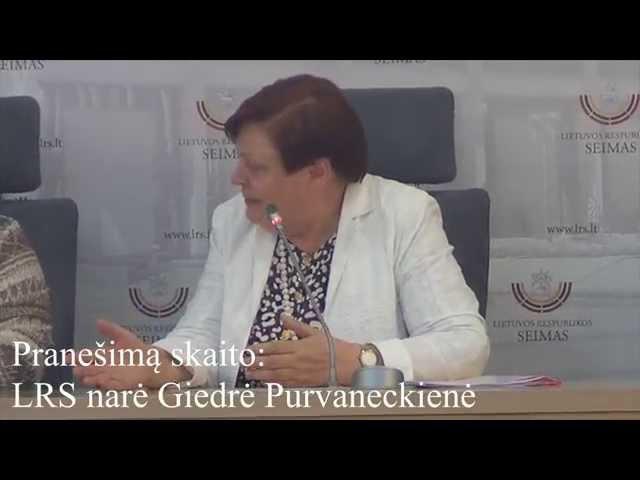 "Civilinė partnerystė Lietuvoje", kalba D.Kuodytė, G.Purvaneckienė, M.Kluonis (1 dalis)