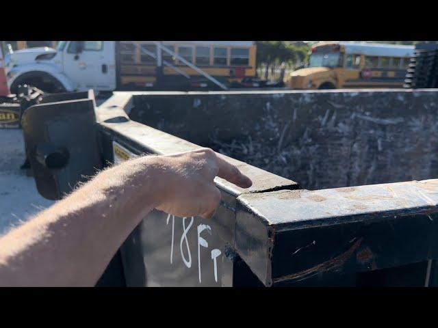 Destroyed Dumpster Repair