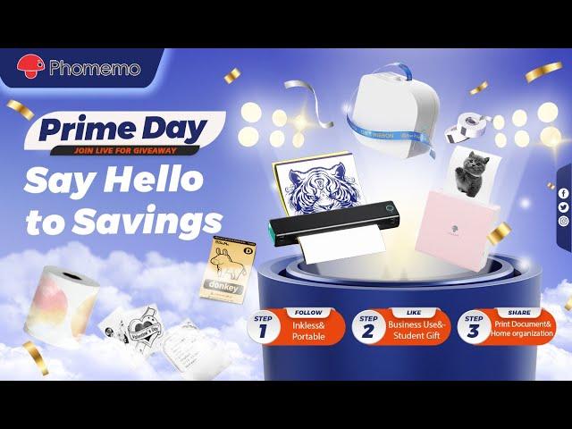 Phomemo Prime Day: 15% off Code  LIVEYTB15 Compact Printers, Big Discounts! Giveaway