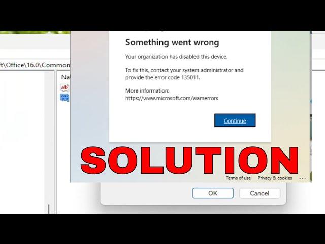 How to Fix Error Code 135011 on Microsoft Office [Guide]