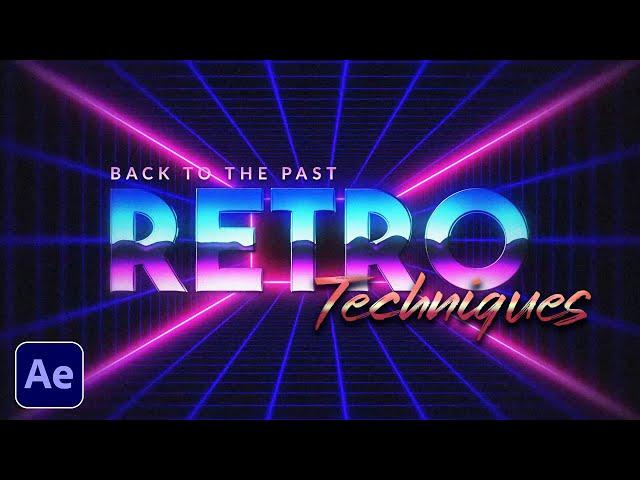 4 Retro Motion Graphic Techniques in After Effects (80s Style)