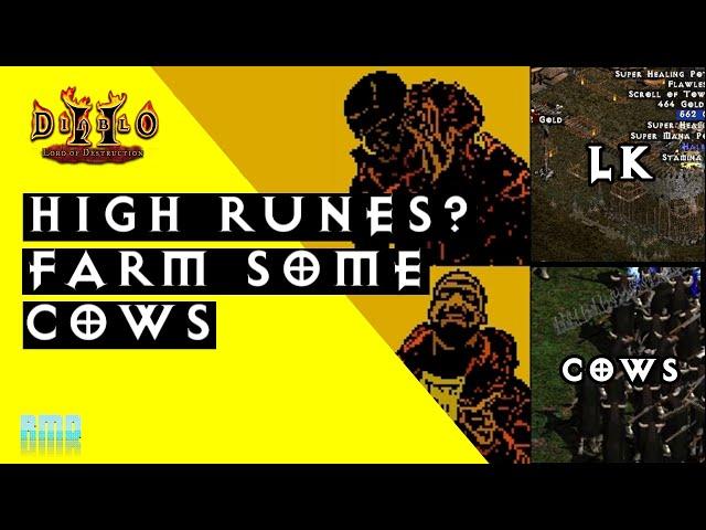 1000 Secret Cow Level Runs - Diablo 2 - The Best Area to Farm for Zod Rune? - Part 1  (500 of 1000)