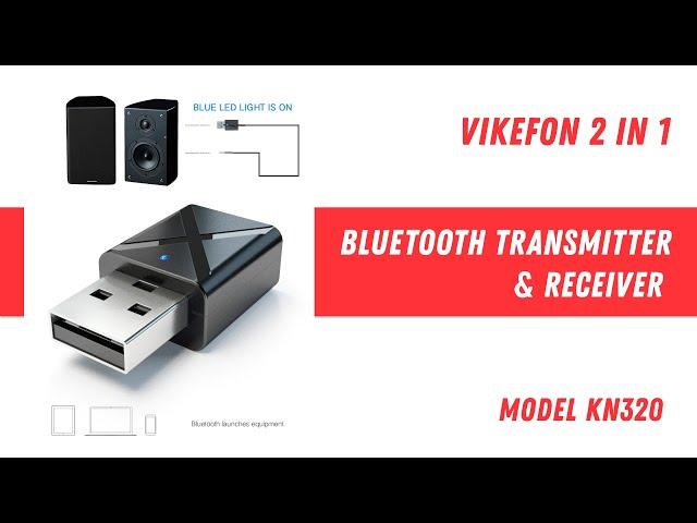 VIKEFON KN320 Bluetooth Receiver and Transmitter / Аудио приемник и передатчик для ТВ, ПК, Авто