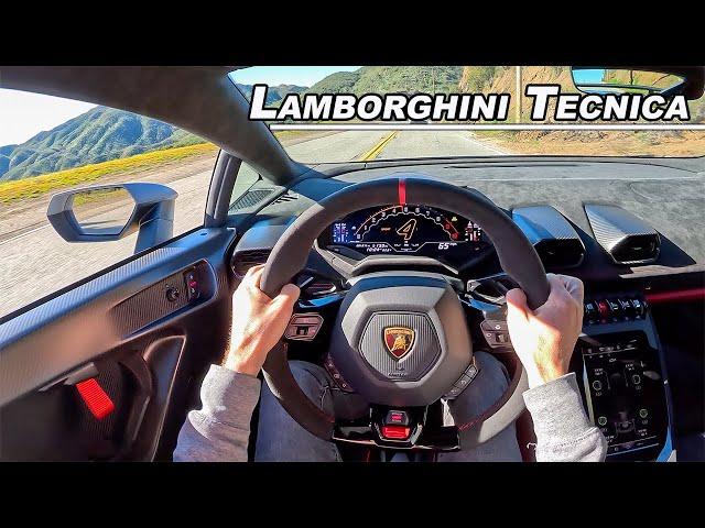 Living with The 2023 Lamborghini Huracán Tecnica - V10 Morning Commute (POV Binaural Audio)