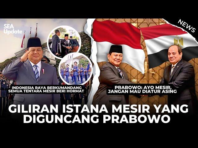 Asing Heboh Melihat Pidato Keras Prabowo di Depan Pimpinan Mesir! Pidato Mengagumkan RI 1 di Mesir