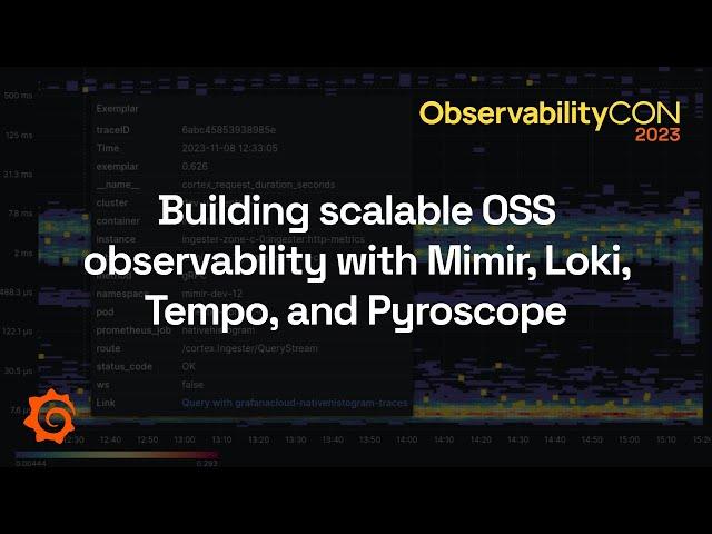 Building scalable OSS observability with Mimir, Loki, Tempo, and Pyroscope | ObservabilityCON 2023