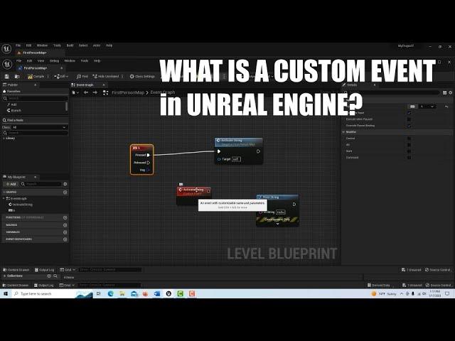 What Is A Custom Event in Unreal Engine 5.1?