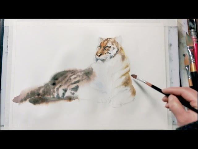 How to Paint a Majestic Tiger in Watercolor: Step-by-Step Tutorial