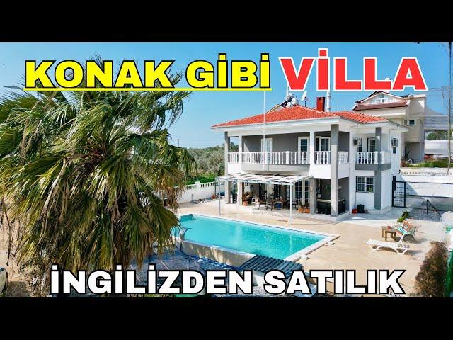 İngilizden Satılık Konak Gibi Villa Turu Didim Akbükte 630 m2 İçinde E-1017