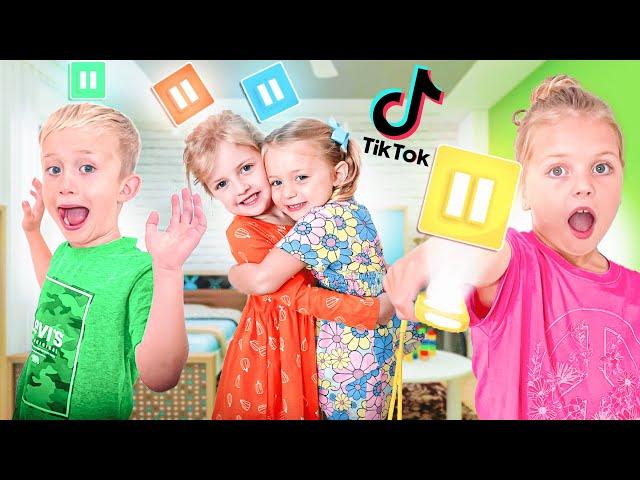 Ivy and Levi did the TikTok Mannequin Challenge with KinTin!