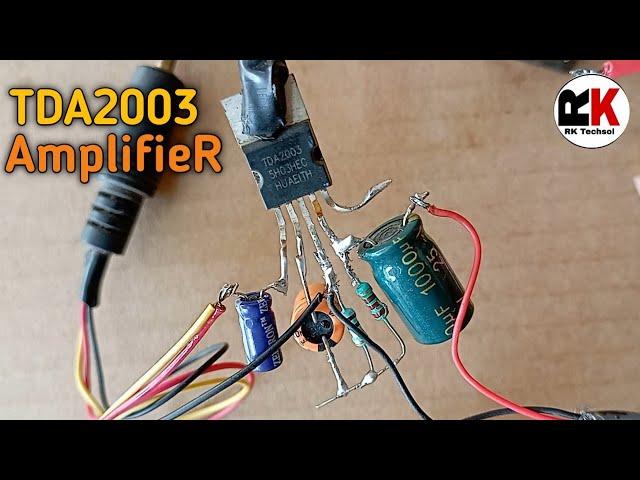 how to make tda2003 ic amplifier// tda2003 ic amplifier you can make at home