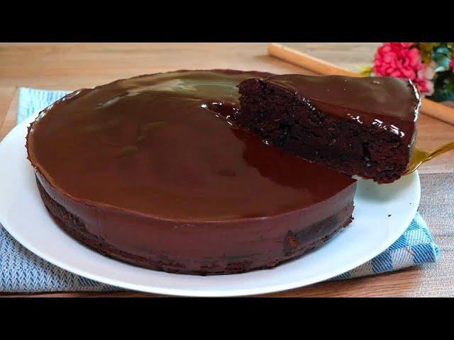 Soft brownie cake from zucchini! WITHOUT BUTTER! Quick and easy chocolate cake recipe!