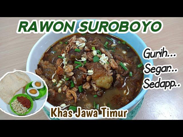Resep Lengkap Rawon Khas Surabaya Jawa Timur || Tips masak Rawon yg sedap&segar