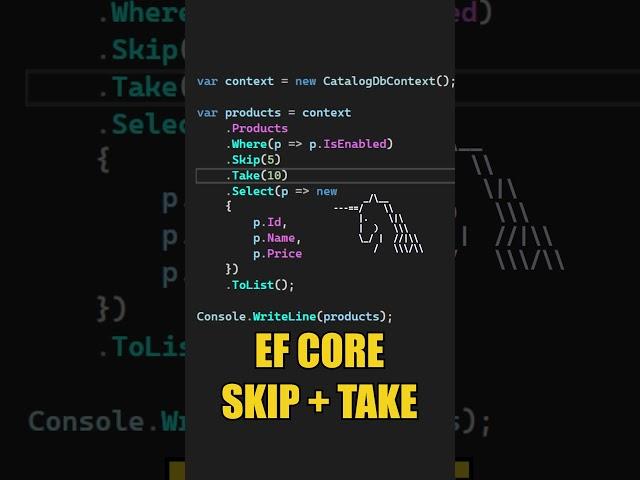 Pagination With EF Core Is Simple #shorts